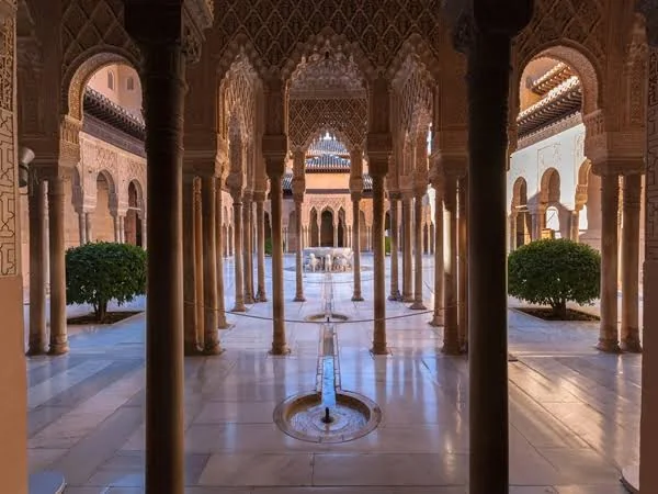 Built in the fourth century AH and its construction took 150 years .. The Alhambra Palace is an Andalusian architectural gem and one of the most prominent tourist attractions in Spain