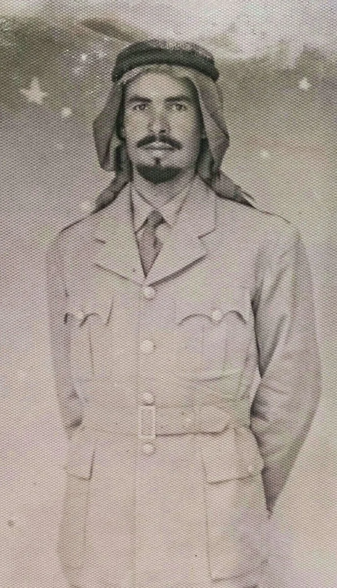 Participated in World War II and won 7 military medals .. Brigadier General Saleh Al-Uqla joined the French army at the age of 14 in order to save his uncle